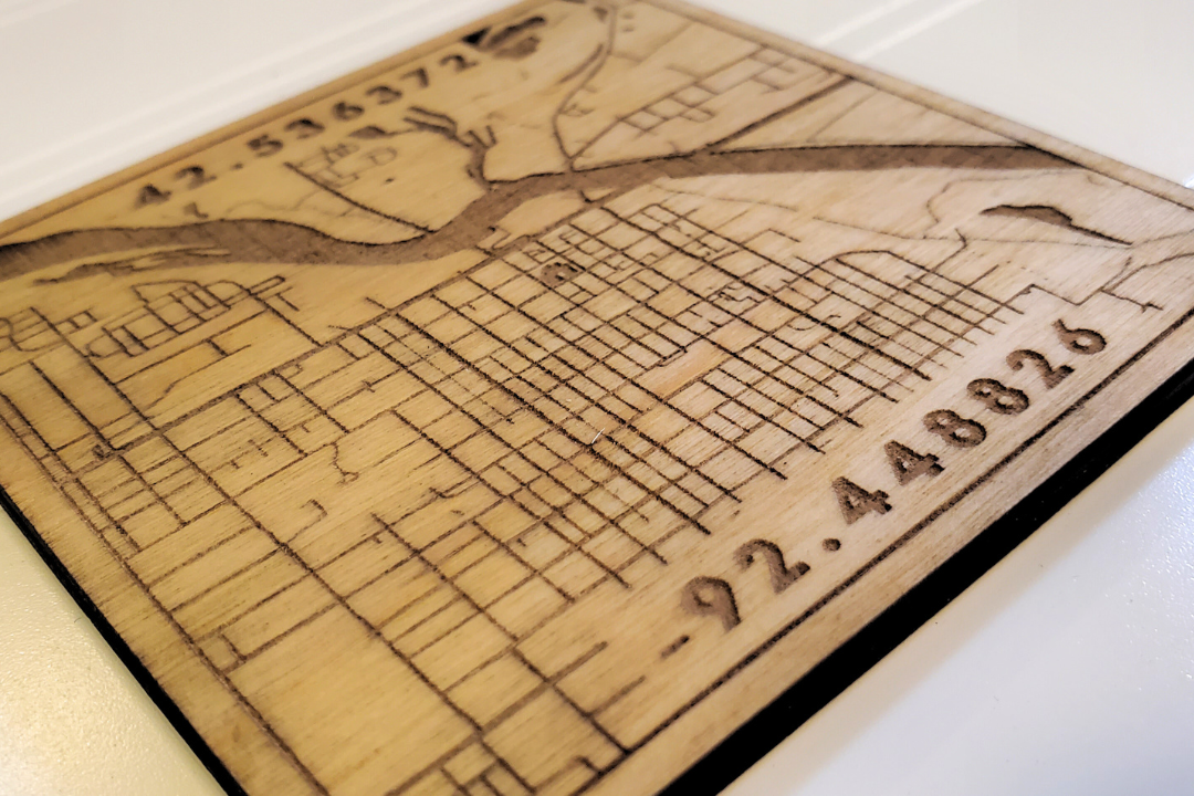 Coordinates City Map Coasters
