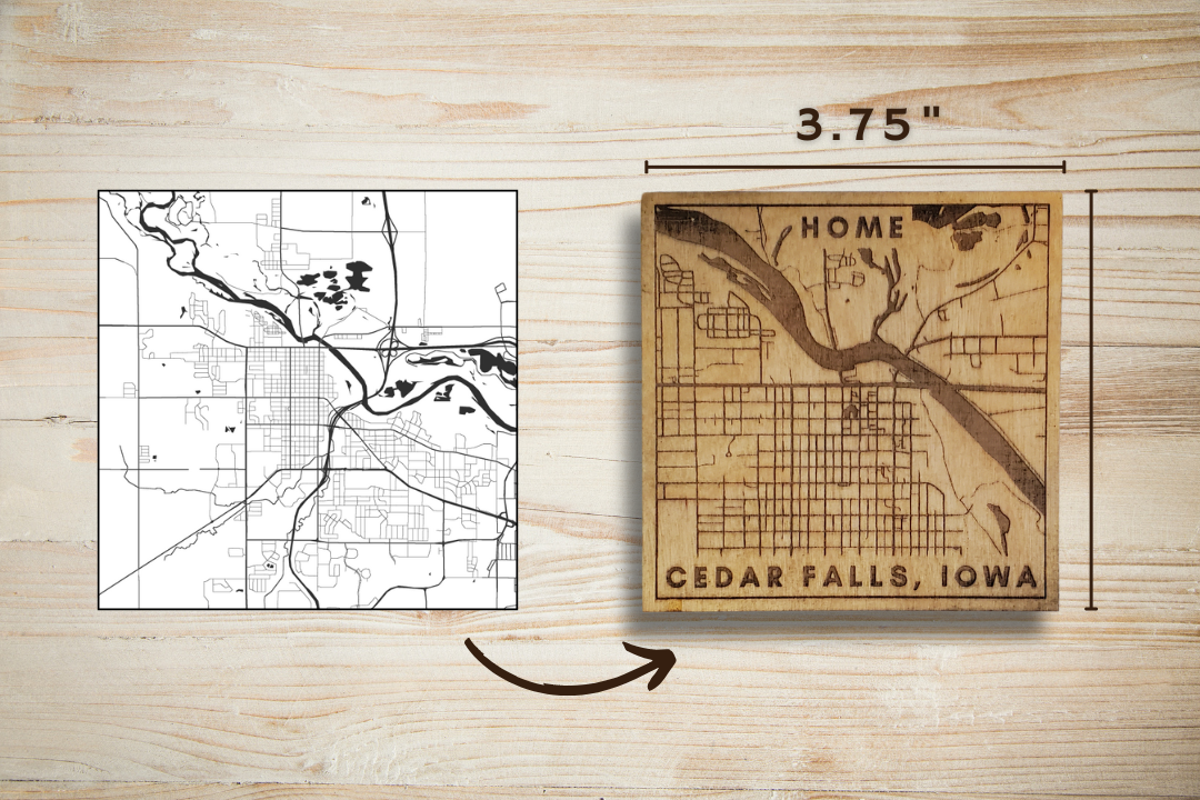 HOME City Map Coasters