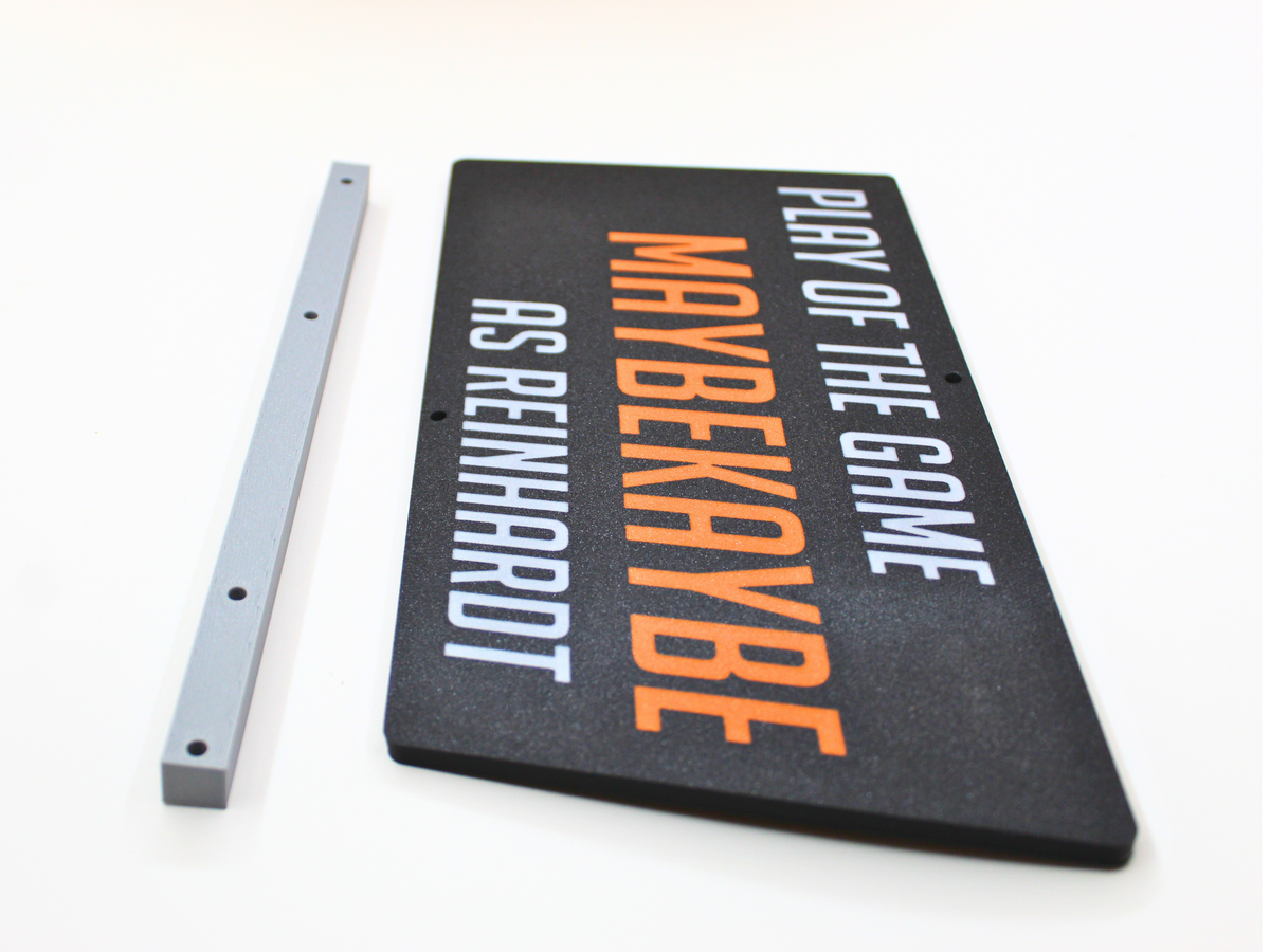 Overwatch "Play of the Game" Personalized VESA Mount Sign