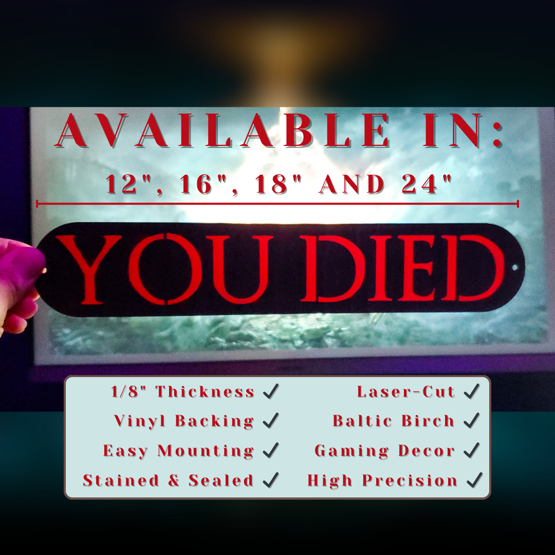 Elden Ring "You Died" Sign