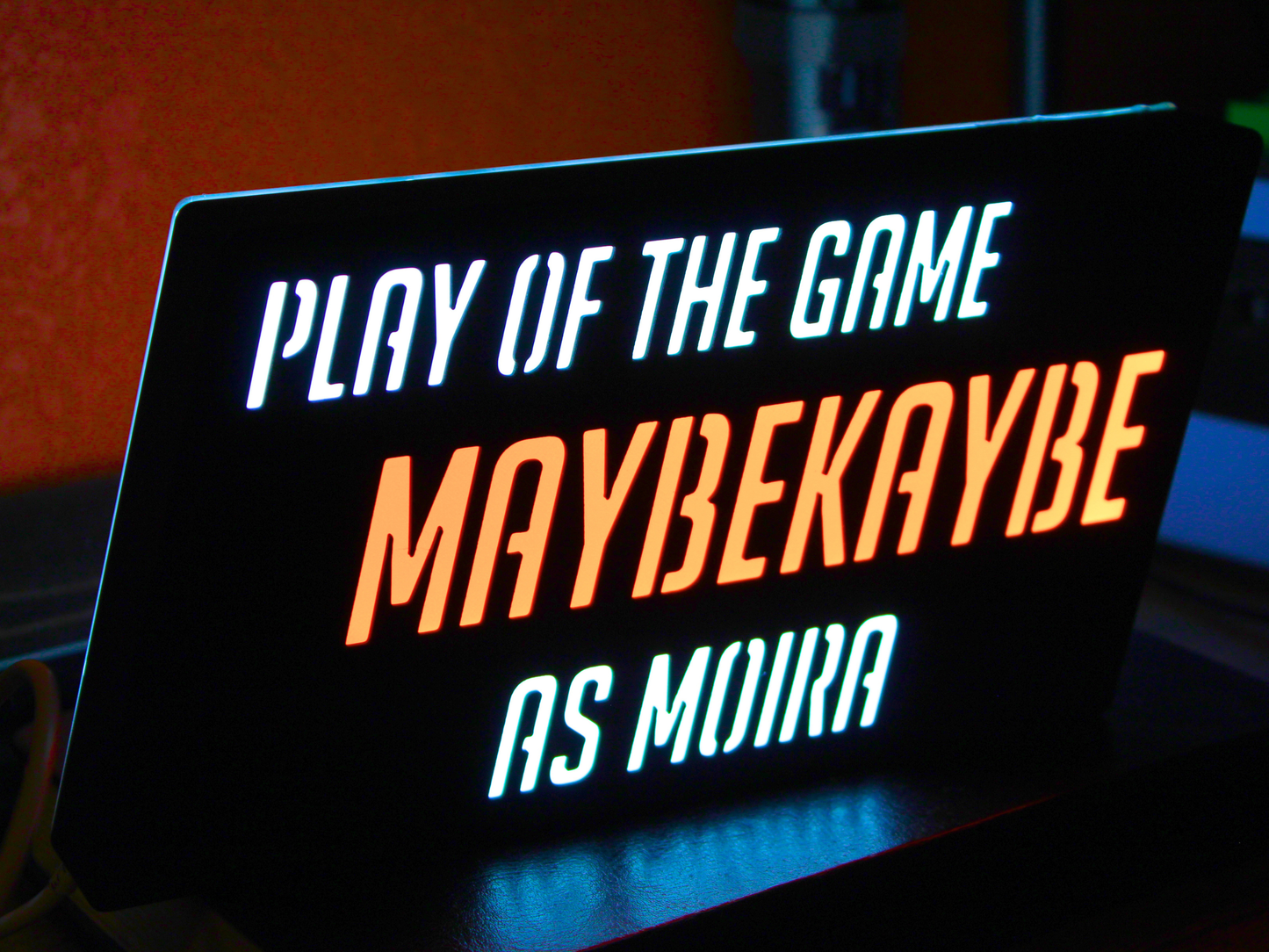 Overwatch Play of the Game LED Sign