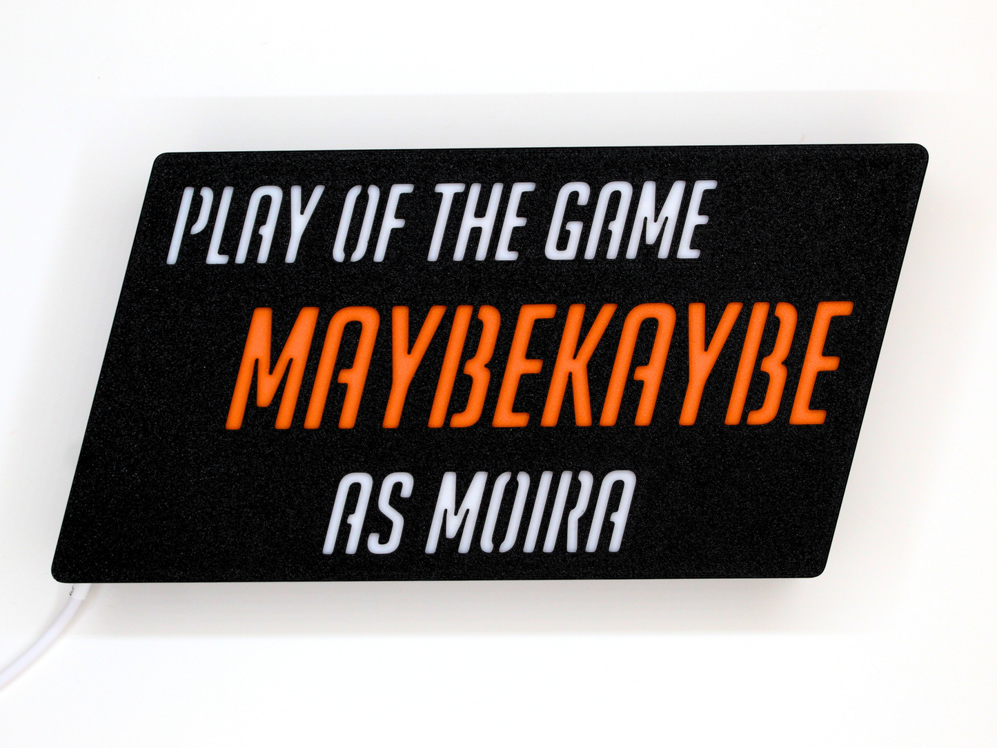 Overwatch Play of the Game LED Sign