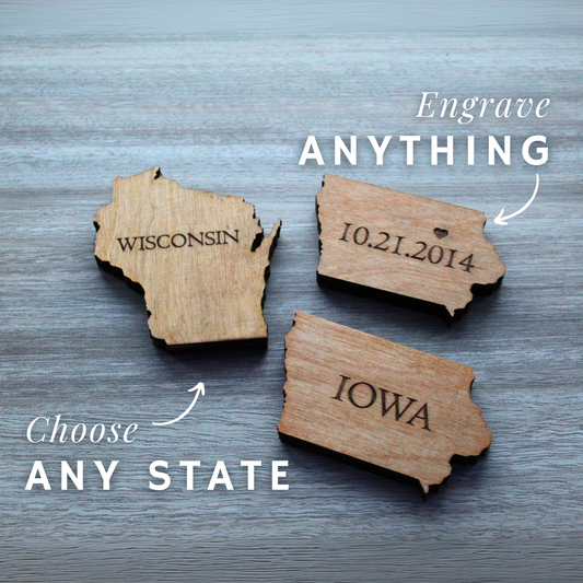 State Bottle Opener Fridge Magnet