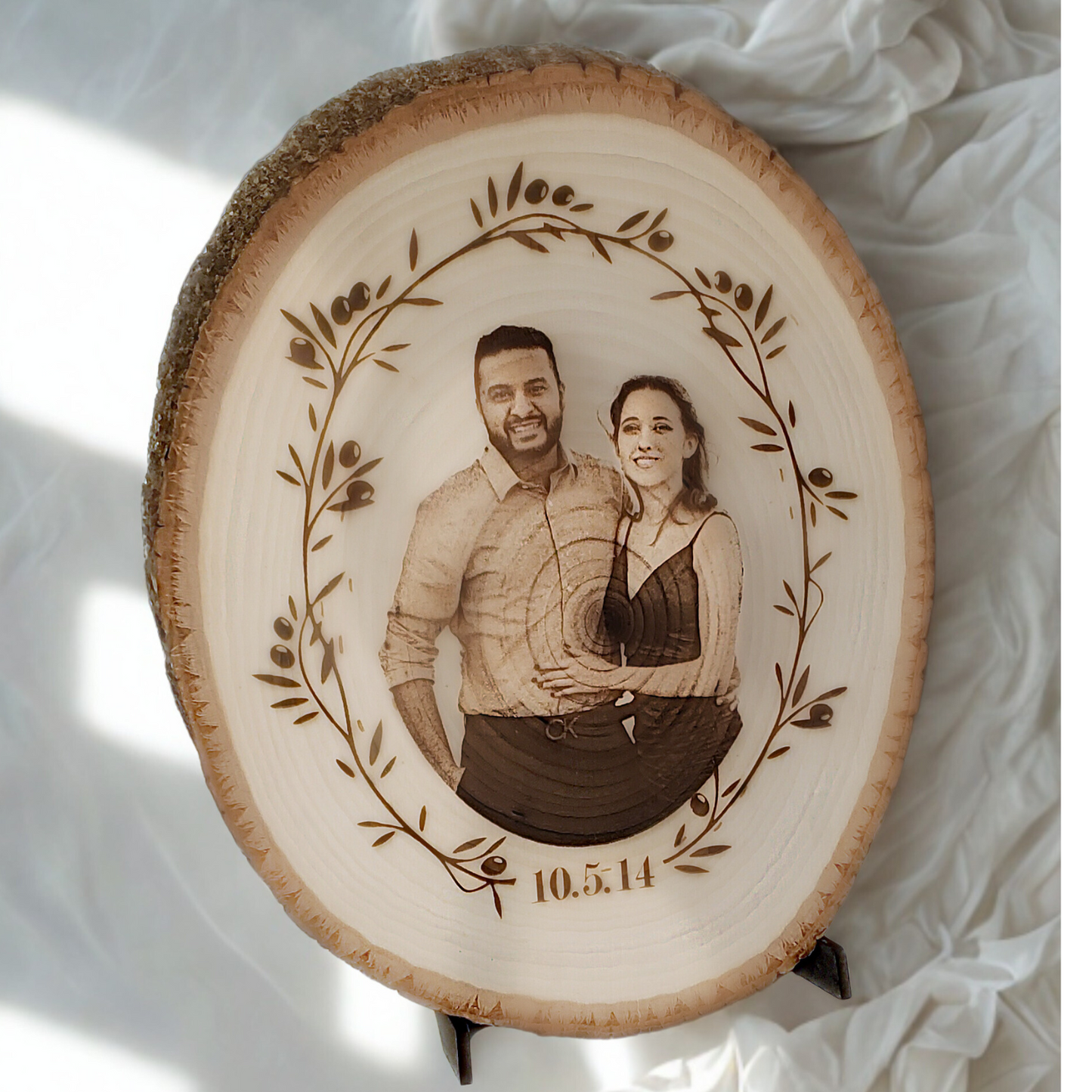 Wood Slice Engraving