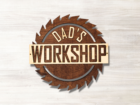 Dad's Workshop Sign