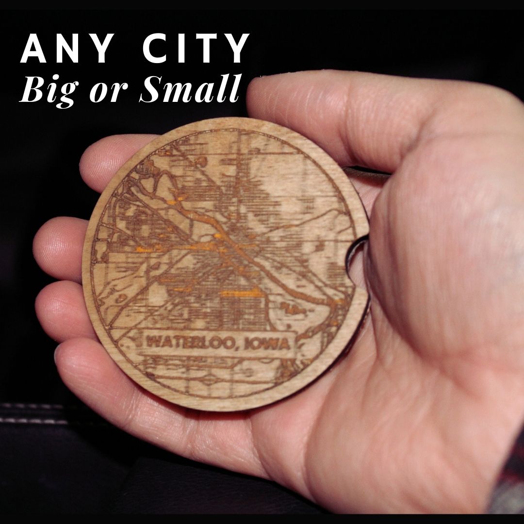 Car City Map Coasters