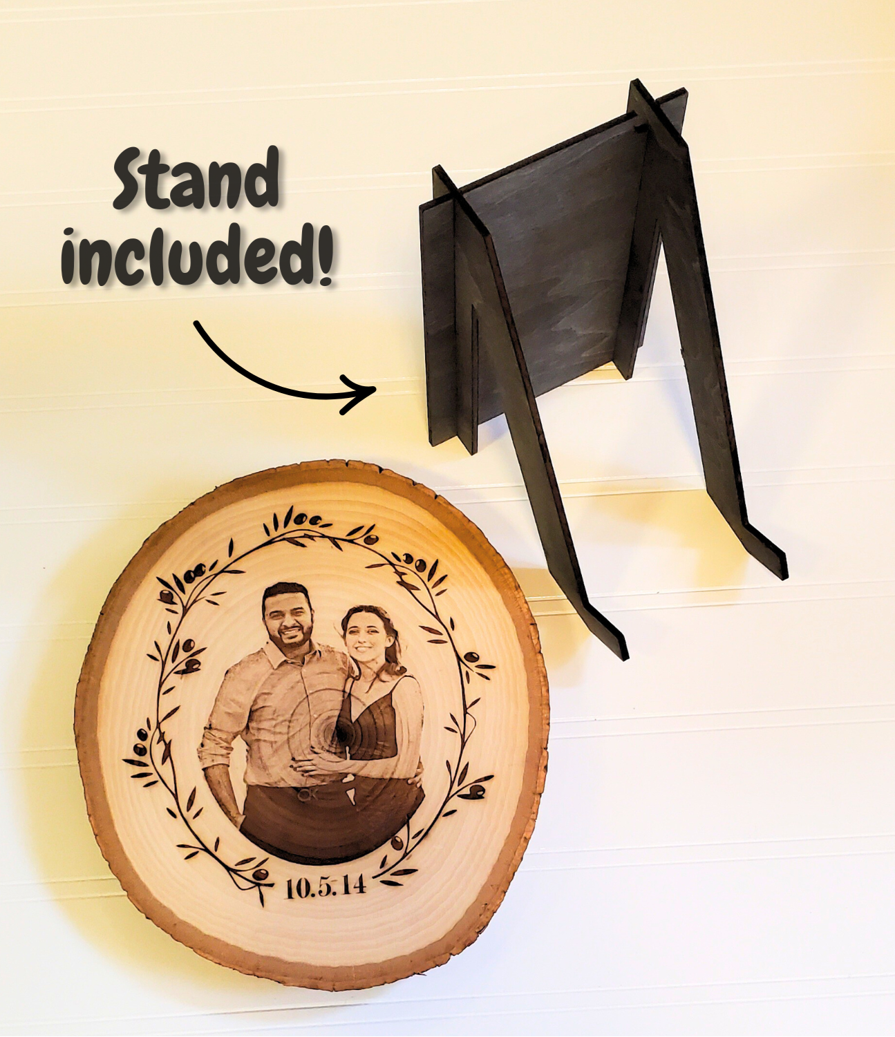 Wood Slice Engraving
