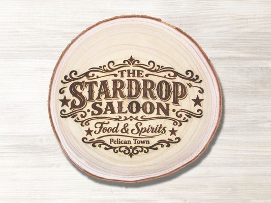 Stardrop Saloon Wood Plaque