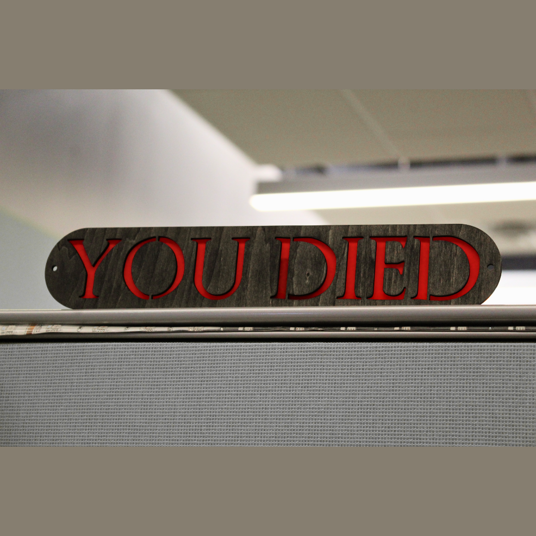 Elden Ring "You Died" Sign