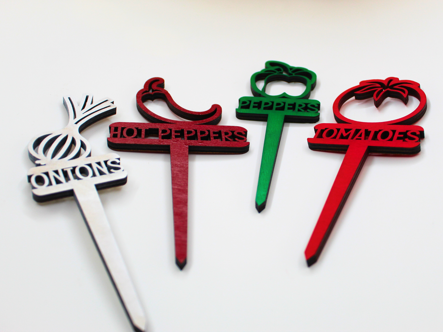 Custom Wood Plant Markers