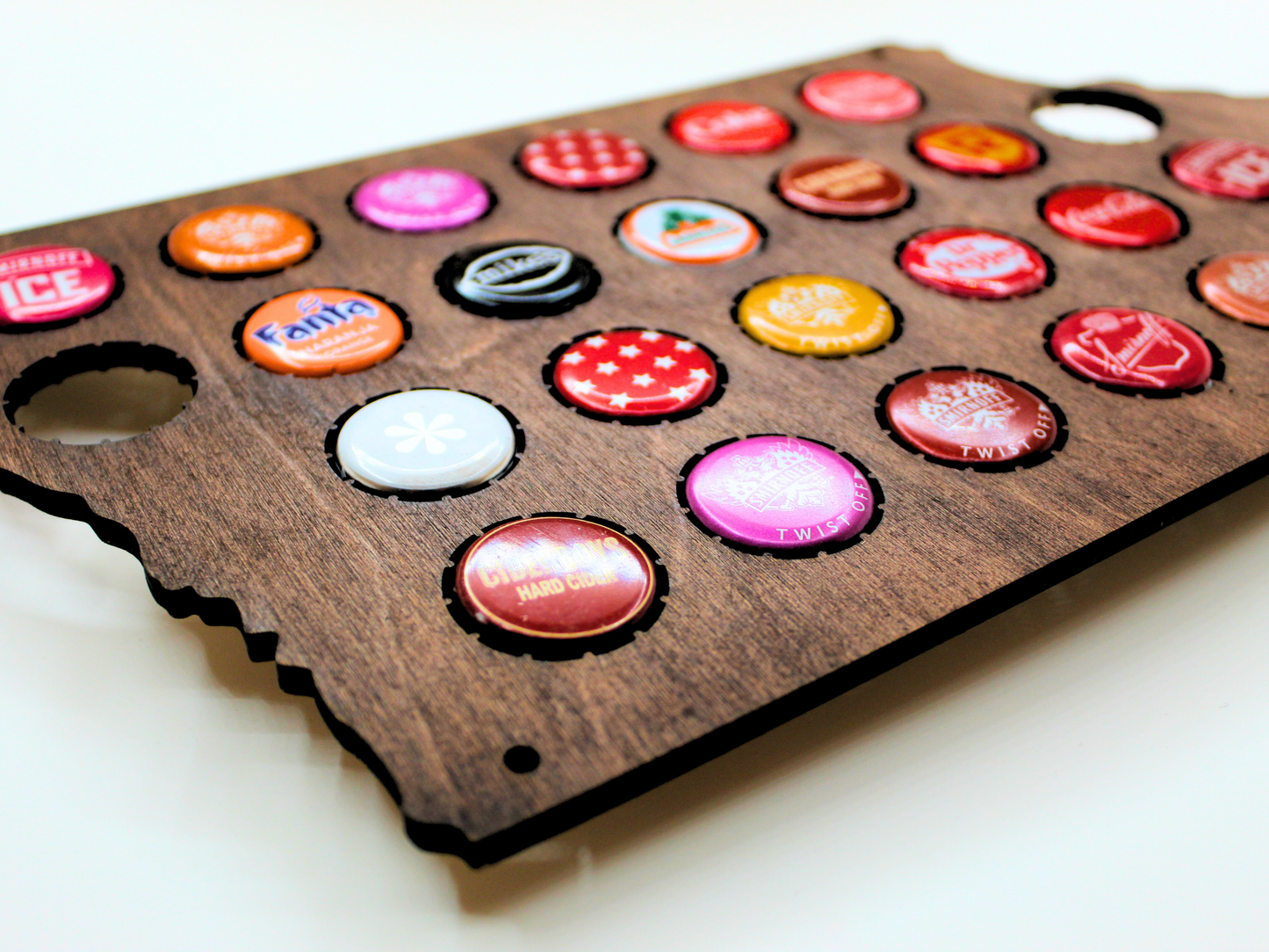 State Bottle Cap Map