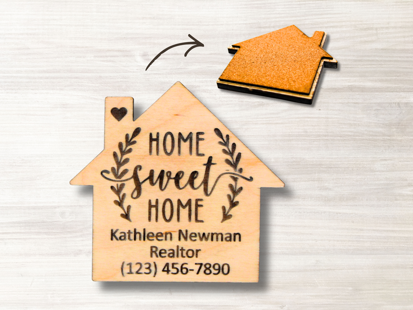 Realtor Wood Coaster
