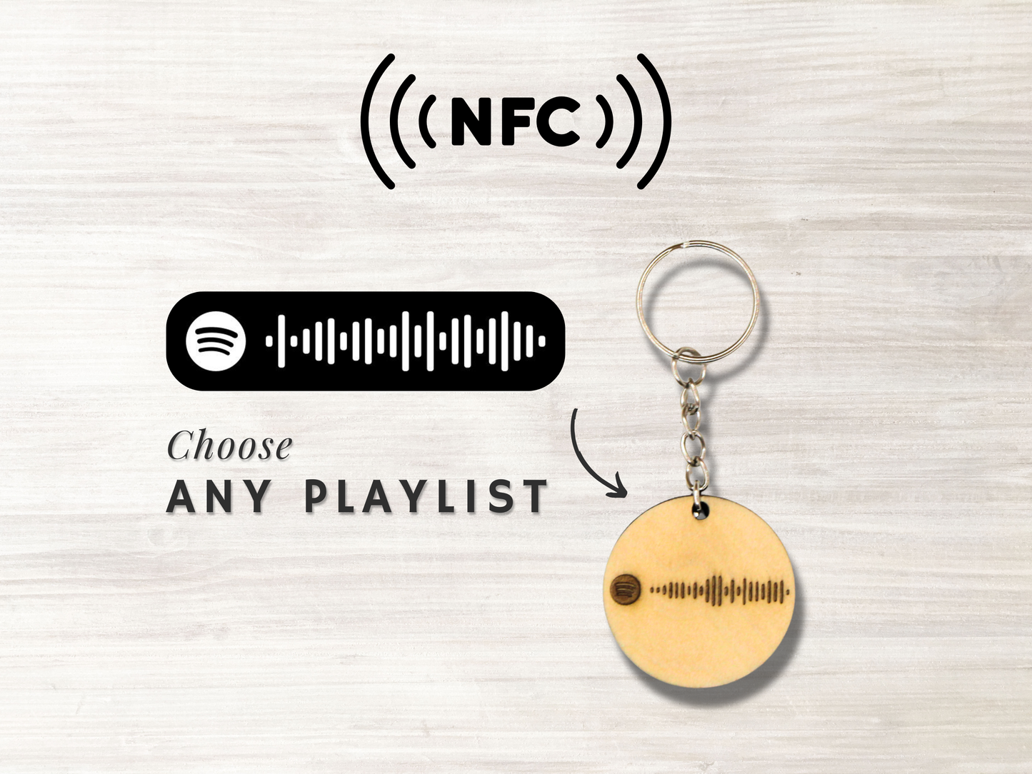 NFC Spotify Keychain