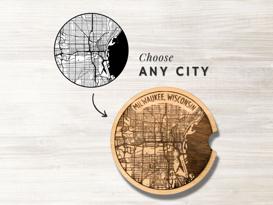 Car City Map Coasters